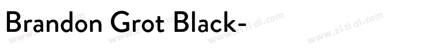 Brandon Grot Black字体转换